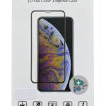 Juodas 2.5D apsauginis ekrano stikliukas Xiaomi Redmi Note 11T Perfectionists ant baltos pakuotės su ekrano apsauga