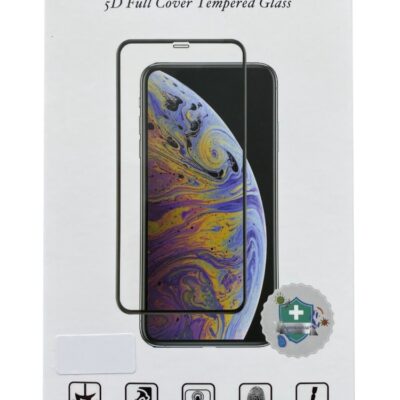 Juodas 2.5D apsauginis ekrano stikliukas Xiaomi Redmi Note 11T Perfectionists ant baltos pakuotės su ekrano apsauga