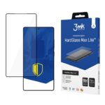 Juodas apsauginis stiklas Samsung S938 S25 Ultra 3MK Hard Glass Max Lite su juodu rėmeliu