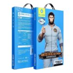 Juodas apsauginis stikliukas 5D Mr. Monkey Glass telefonui Samsung S936 S25 Plus dėžutėje su animuoto gorilos paveikslu