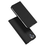 Juodas atverčiamas dėklas Apple iPhone 14 Plus Dux Ducis Skin Pro su matoma kameros apsauga ir viršutine dalimi