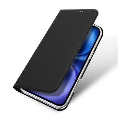 Juodas atverčiamas dėklas Apple iPhone 16 Plus Dux Ducis Skin Pro su matiniu paviršiumi