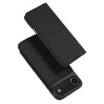 Juodas atverčiamas dėklas Apple iPhone 17 Air Dux Ducis Skin Pro su matiniu paviršiumi