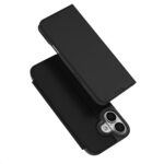 Juodas atverčiamas dėklas Apple iPhone 17 Dux Ducis Skin Pro su apsauga kamerai