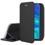 Juodas atverčiamas dėklas Huawei P Smart 2019 Honor 10 Lite Book Elegance su matiniu paviršiumi