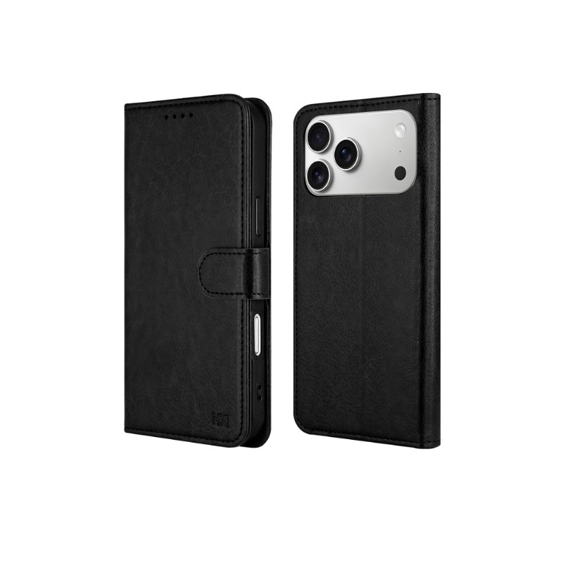 Juodas atverčiamas dėklas Samsung A165 A16 4G HDD Clasp Wallet Juodas atverčiamas dėklas Samsung A165 A16 4G su HDD užsegimu