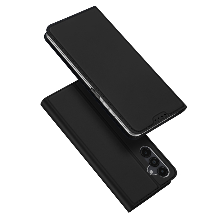 Juodas atverčiamas dėklas Samsung A155 A15 4G / A156 A15 5G Dux Ducis Skin Pro Juodas atverčiamas dėklas Samsung A155 A15 4G / A156 A15 5G Dux Ducis Skin Pro ant telefono