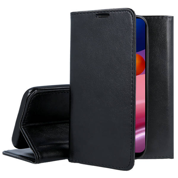 Juodas atverčiamas dėklas Samsung Galaxy A136 A13 5G Smart Magnetic Juodas atverčiamas dėklas Samsung Galaxy A136 A13 5G Smart Magnetic su atverstomis ir uždarytomis pusėmis