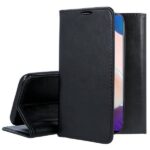 Juodas atverčiamas dėklas Samsung Galaxy G525 Xcover 5 smart magnetic priekinė ir galinė pusės, atverstas