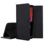 Juodas atverčiamas dėklas Samsung Galaxy G736 Xcover 6 Pro Smart Magnet su tekstūruota išorine paviršiaus apsauga