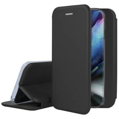 Juodas atverčiamas dėklas Samsung Galaxy G970 S10e Book Elegance su atverčiamu dangteliu