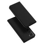 Juodas atverčiamas dėklas Samsung Galaxy S911 S23 5G Dux Ducis Skin Pro su trimis kamera atvejais