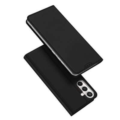 Juodas atverčiamas dėklas Samsung S731 S25 FE Dux Ducis Skin Pro su kamerų išpjova