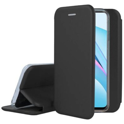 Juodas atverčiamas dėklas Xiaomi MI 10T Lite Redmi Note 9 Pro 5G Book Elegance