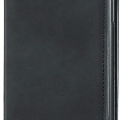 Juodas atverčiamas dėklas Xiaomi Poco F7 UItra Business Style su matiniu paviršiumi