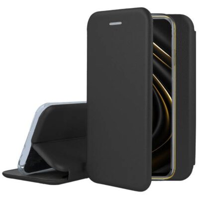 Juodas atverčiamas dėklas Xiaomi Poco X3 NFC / Poco X3 Pro Book Elegance telefonui su stovu