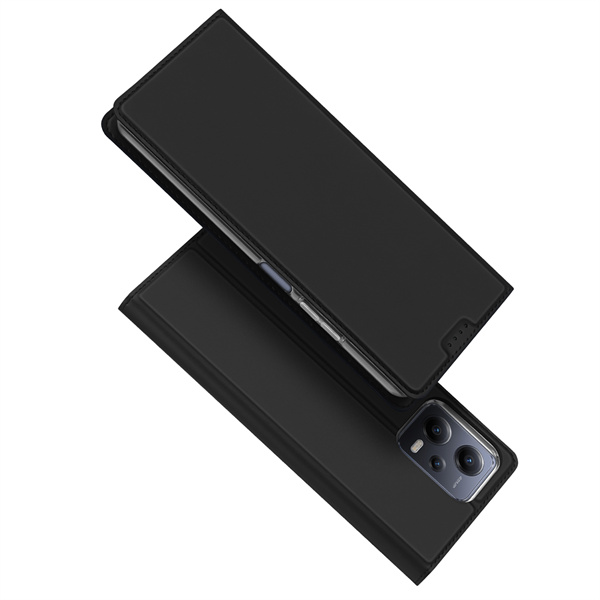 Juodas atverčiamas dėklas Xiaomi Poco X5 5G Redmi Note 12 5G Dux Ducis Skin Pro Juodas atverčiamas dėklas Xiaomi Poco X5 5G Redmi Note 12 5G Dux Ducis Skin Pro su matiniu paviršiumi