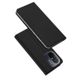 Juodas atverčiamas dėklas Xiaomi Redmi 11A Redmi 12C Poco C55 telefonams
