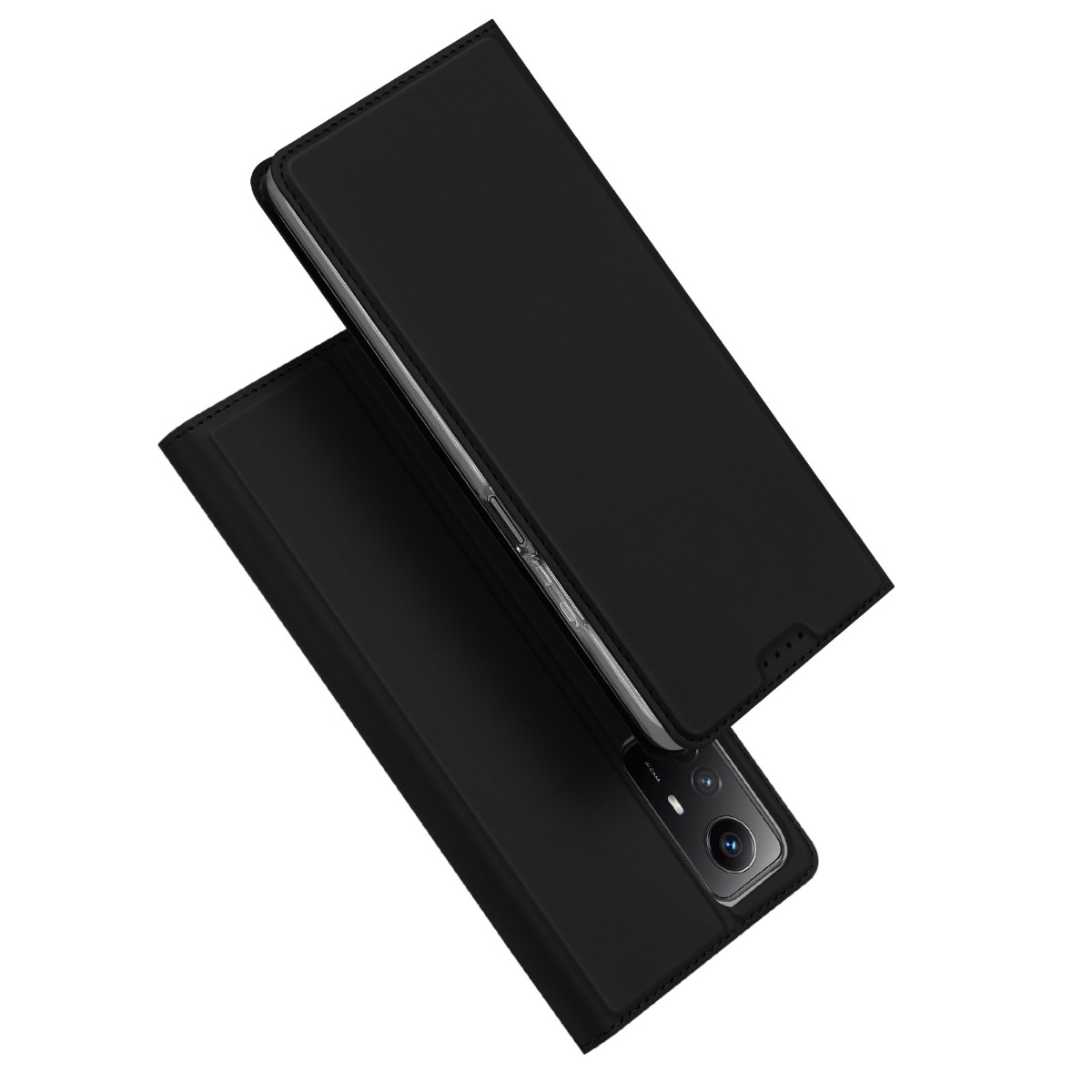 Juodas atverčiamas dėklas Xiaomi Redmi Note 12S Dux Ducis Skin Pro Juodas atverčiamas dėklas Xiaomi Redmi Note 12S Dux Ducis Skin Pro su matiniu paviršiumi ir tiksliais kamerų išpjovais
