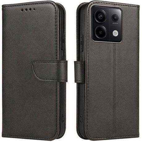 Juodas atverčiamas dėklas Xiaomi Redmi Note 13 Pro 5G Poco X6 5G Wallet Juodas atverčiamas dėklas Xiaomi Redmi Note 13 Pro 5G Poco X6 5G Wallet su magnetiniu užsegimu