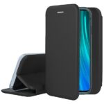 Juodas atverčiamas dėklas Xiaomi Redmi Note 8 Pro Book Elegance su matiniu paviršiumi