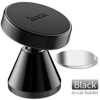 Juodas automobilinis Universalus telefono laikiklis Hoco CA46 su magnetiniu paviršiumi