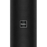 Juodas Bluetooth nešiojamas garsiakalbis Hoco BS33 su tekstūruota paviršiaus apdaila