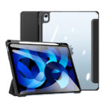 Juodas dėklas Apple iPad Air 10.9 2020 Dux Ducis Toby su permatoma nugarėle