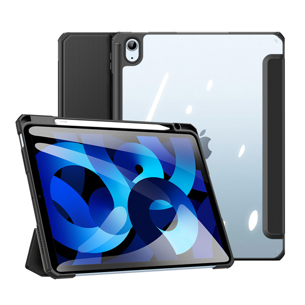 Juodas dėklas Apple iPad Air 10.9 2020 Dux Ducis Toby Juodas dėklas Apple iPad Air 10.9 2020 Dux Ducis Toby su permatoma nugarėle