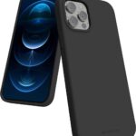 juodas deklas apple iphone 12 12 pro mercury silicone silikono telefono deklas