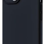 Juodas dėklas Apple iPhone 15 Plus Liquid Silicone, minkštas ir lygus paviršius su kameros apsauga