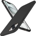 Juodas dėklas Apple iPhone 15 Plus X-level Guardian su matiniu paviršiumi ir tiksliai išpjautomis kamerų angomis