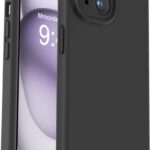 Juodas dėklas Apple iPhone 15 X-level Dynamic su minkštu paviršiumi ir tvirtomis kameros apsaugomis