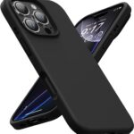 Juodas dėklas Apple iPhone 16 Pro Mercury Silicone su trimis kameromis ir mygtukais