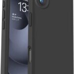 Juodas dėklas Apple iPhone 16 X-level Dynamic su matiniu paviršiumi ir kampų apsauga