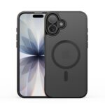 Juodas dėklas Apple iPhone 17 Dux Ducis Yind su matiniu paviršiumi ir apsauga kameros modulio