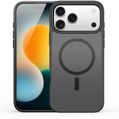 Juodas dėklas Apple iphone 17 Pro Dux Ducis Yind su apsauga kamerai ir magnetine zona.