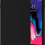 Juodas dėklas Apple iPhone 7 Plus 8 Plus Mercury Soft ant telefono su atidengtu ekranu ir kamera