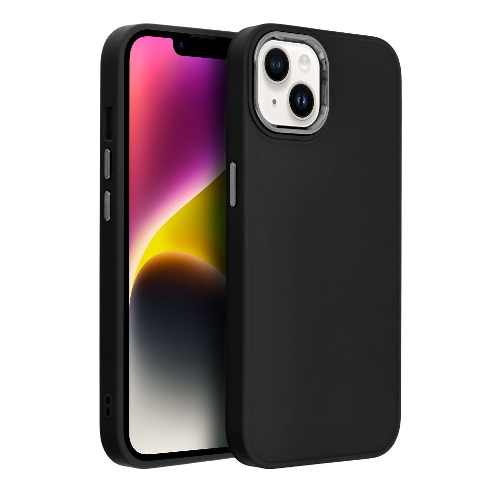 Juodas dėklas FRAME Samsung S926 S24 Plus Juodas dėklas FRAME Samsung S926 S24 Plus suapvalintais kampais ir mygtukais dešinėje pusėje
