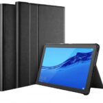 Juodas dėklas Lenovo Tab M10 Plus X606 10.3 colių su laikikliu stovėjimui