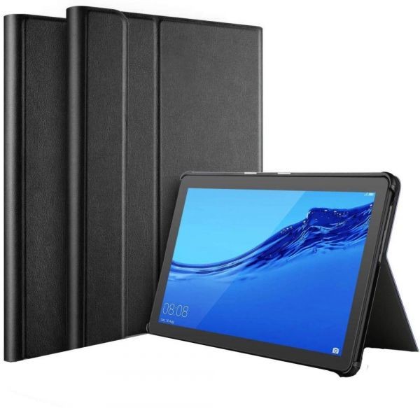 Juodas dėklas Lenovo Tab P11 11.0 Folio Cover Juodas dėklas Lenovo Tab P11 11.0 Folio Cover, matomas priekinis ir uždengtas planšetės ekranas