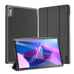 Juodas dėklas Lenovo Tab P11 Gen 2 TB350XU Dux Ducis Domo su išlenktomis kraštinėmis ir trijų sekcijų dangteliu