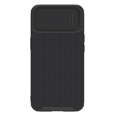 Juodas dėklas Nillkin Textured S telefonui Apple iPhone 14 Plus su tekstūruota danga