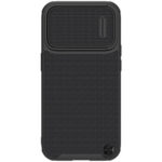 Juodas dėklas Nillkin Textured S telefonui Apple iPhone 14 Pro Max su tekstūruota paviršiaus danga