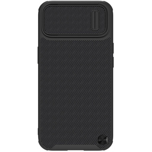 Juodas dėklas Nillkin Textured S iPhone 14 Juodas dėklas Nillkin Textured S telefonui Apple iPhone 14 su tekstūruota danga