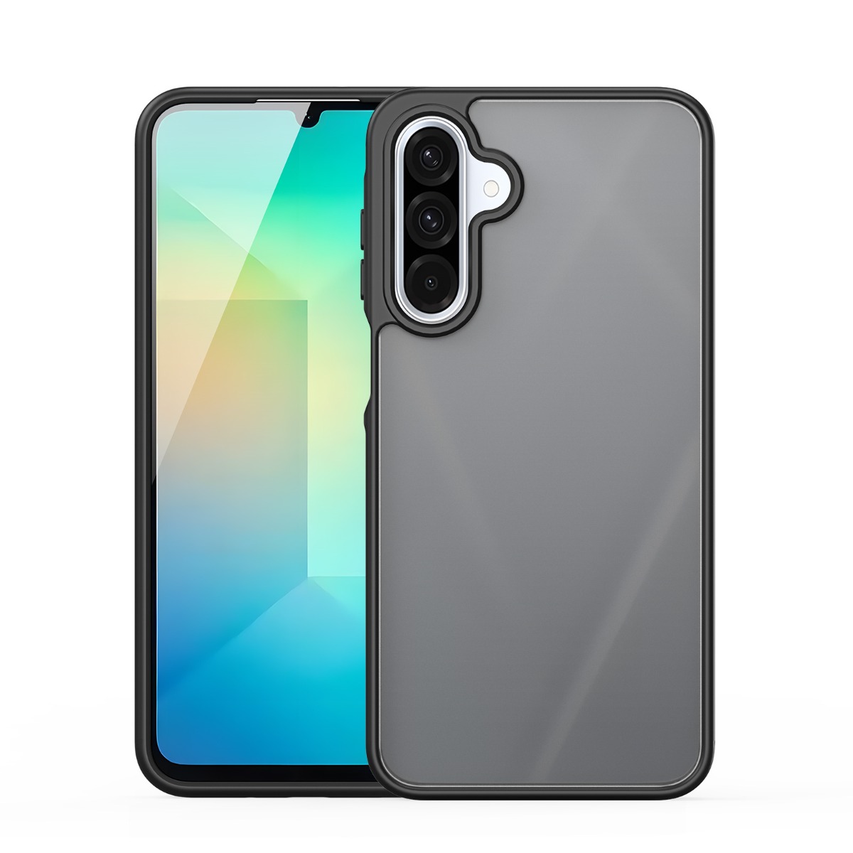 Juodas dėklas Samsung A266 A26 5G Dux Ducis Yind Juodas dėklas Samsung A266 A26 5G Dux Ducis Yind, matomas iš priekio ir šono su apsauga aplink kamerą