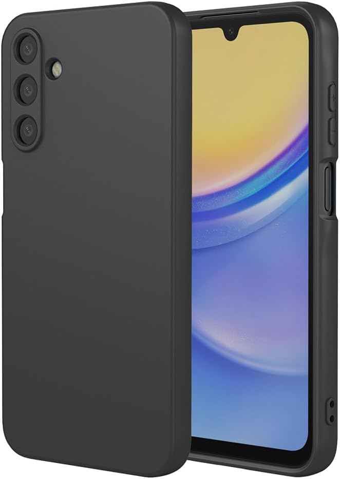 Juodas dėklas Samsung A266 A26 5G X-level Dynamic Juodas dėklas Samsung A266 A26 5G X-level Dynamic, matomas telefono priekis ir galas su trimis kameromis