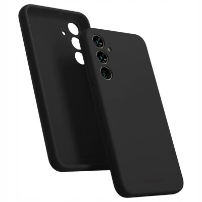 Juodas dėklas Samsung A546 A54 5G Mercury Silicone su matiniu paviršiumi ir kamerų išpjovomis
