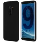 Juodas dėklas Samsung G965 S9 Plus Mercury Soft priešais ir nugarėlės vaizdai