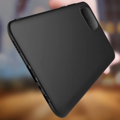 Juodas dėklas Samsung Galaxy A035 A03 X-level Guardian su lygia matinio paviršiaus tekstūra ir išpjova kamerai